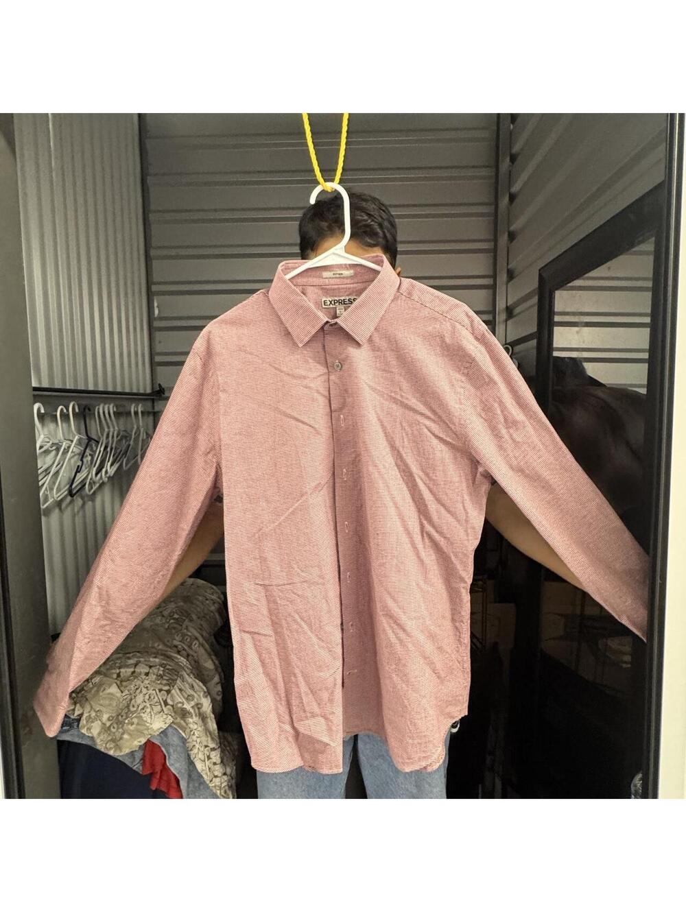 Express Men's Pink Shirt